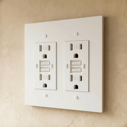 Residence Supply Brass Outlet 1 to 4 Gang electrical outlet with multiple sockets for versatile power connections.