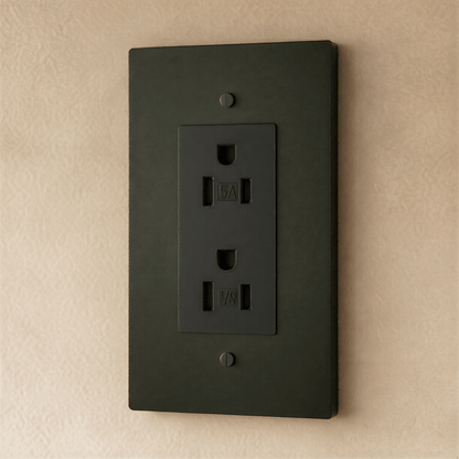 Residential Brass Outlet from Residence Supply, 1 to 4 gang electrical outlet with durable brass construction and multiple gang options.