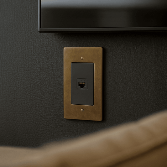 The Brass Telephone Socket (RJ11) (1-Gang)