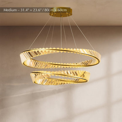 Elegant Tiwa 2-Tier Chandelier from Residence Supply featuring multiple light fixtures and intricate design details.