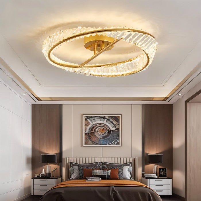 Elegant Tiwa ceiling lamp by Residence Supply featuring a modern design with glass and metal accents for stylish lighting.