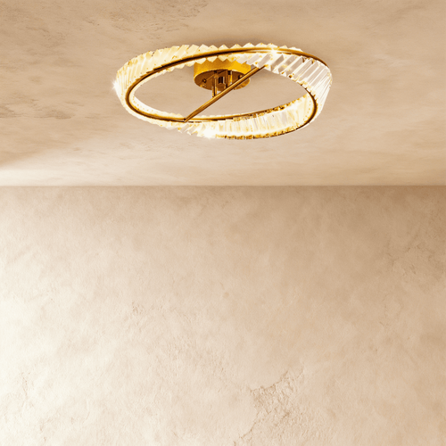 Modern Tiwa ceiling lamp by Residence Supply featuring a sleek design with a white shade and metal accents for stylish illumination.