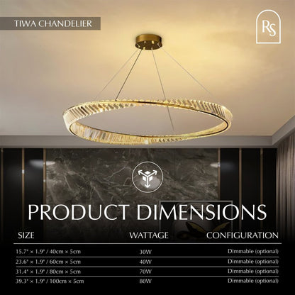 Elegant Tiwa Chandelier by Residence Supply with multiple hanging glass pendants and a sleek metallic frame, ideal for modern interiors.