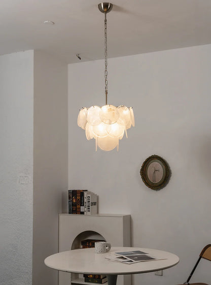 Retro Glass Disc Chandelier