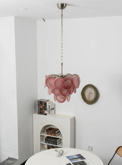 Retro Glass Disc Chandelier