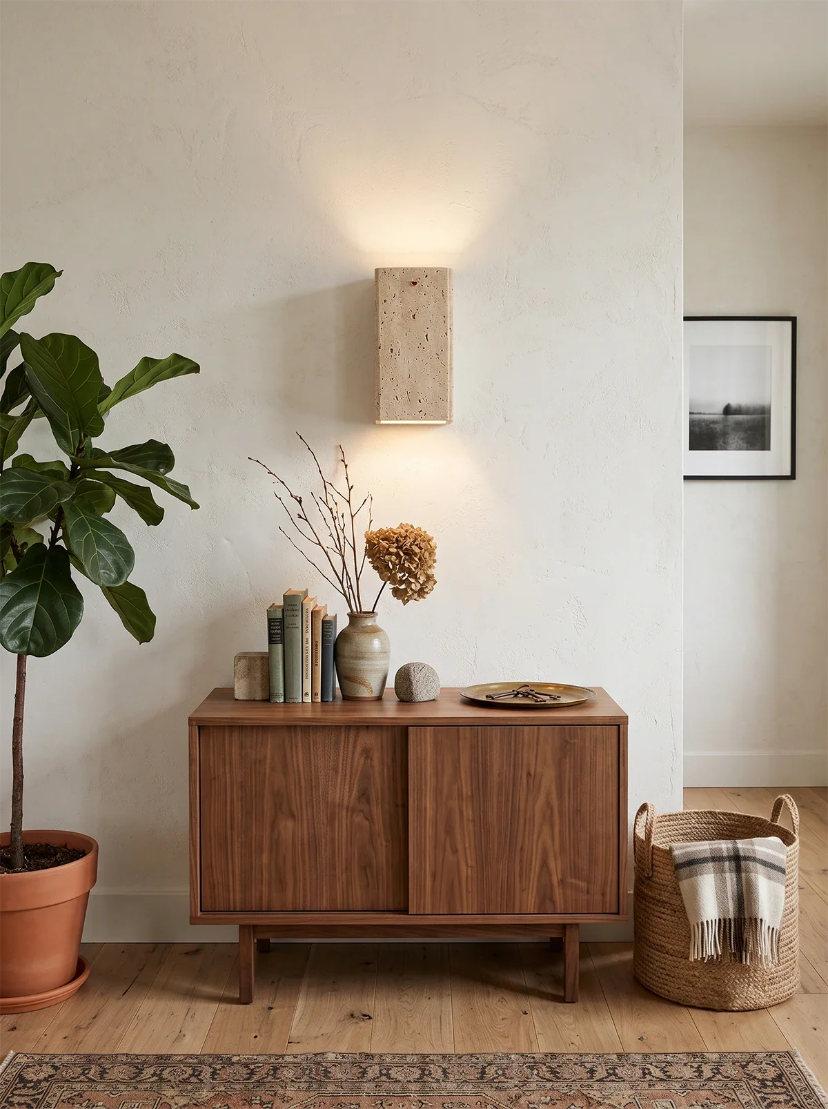 Travertine Outdoor Wall Lights