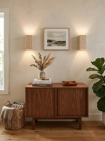 Travertine Outdoor Wall Lights