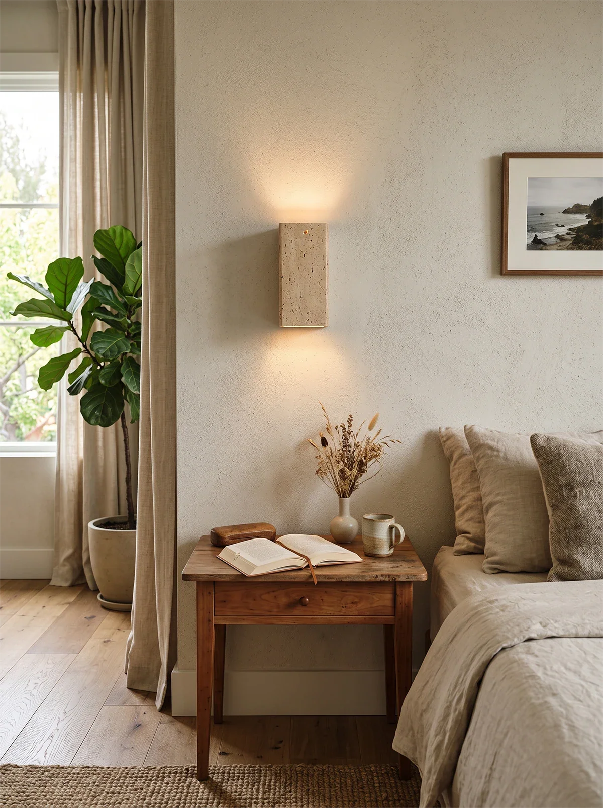 Travertine Outdoor Wall Lights