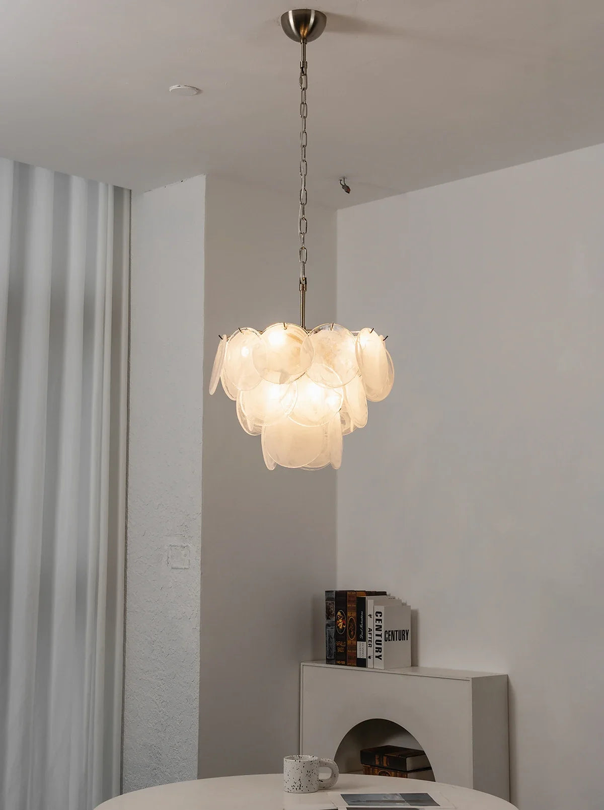 Retro Glass Disc Chandelier