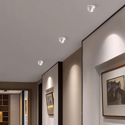 Residence Supply Trovix Downlight showing a sleek, modern LED ceiling light with a circular design and white finish.
