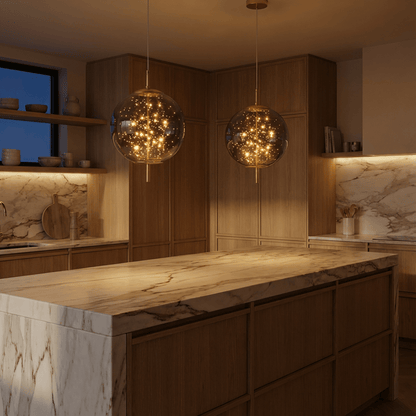 Residence Supply Twirl Pendant Light hanging fixture with swirling metal design and modern style, suitable for contemporary interiors.
