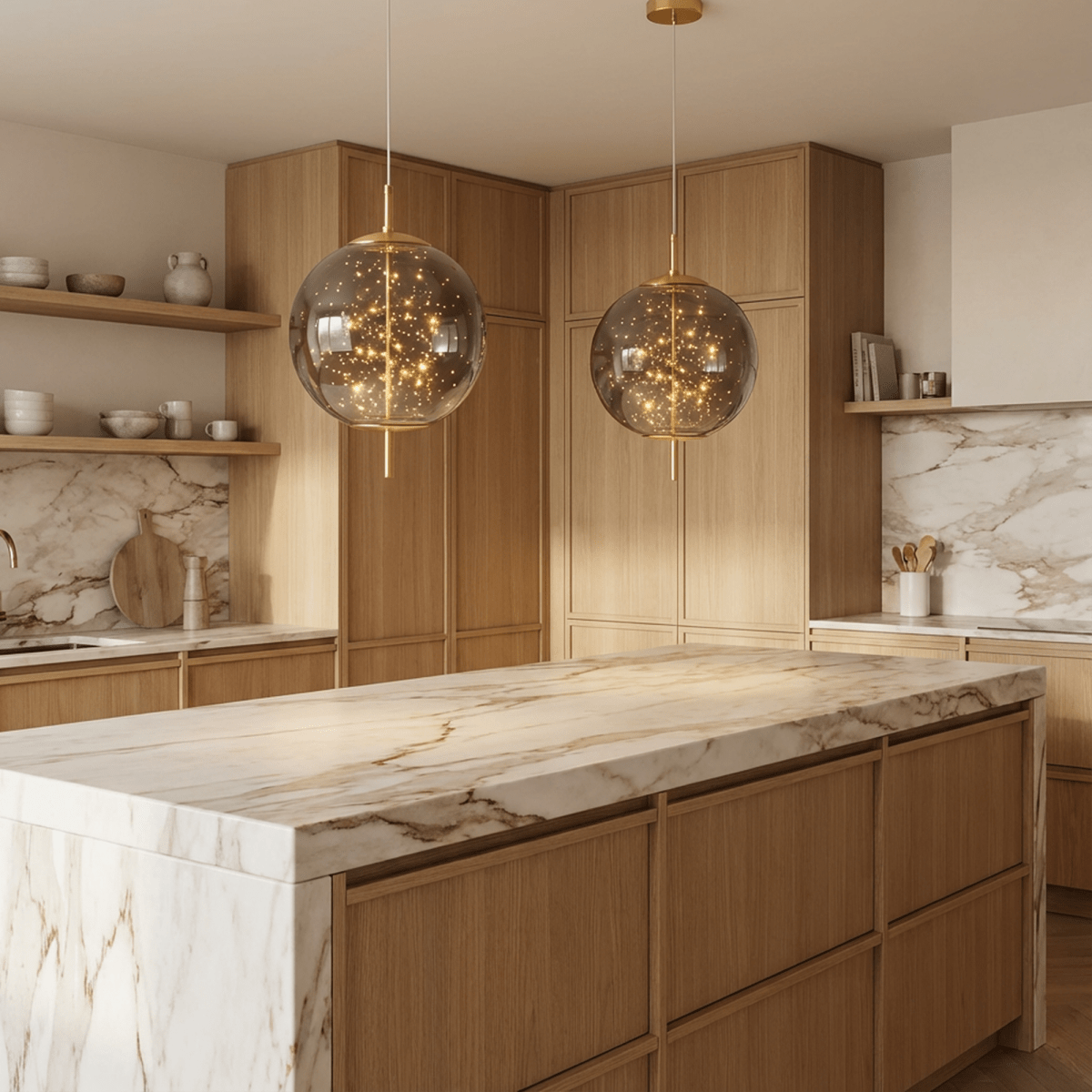 Residence Supply Twirl Pendant Light hanging fixture with a modern, swirling design and metal finish, ideal for contemporary interiors.