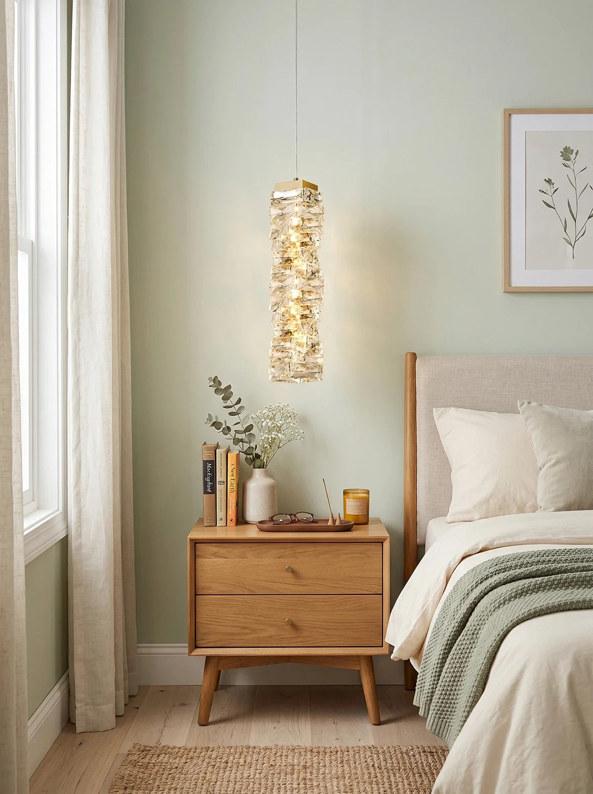 Twist Linear Crystal Chandelier