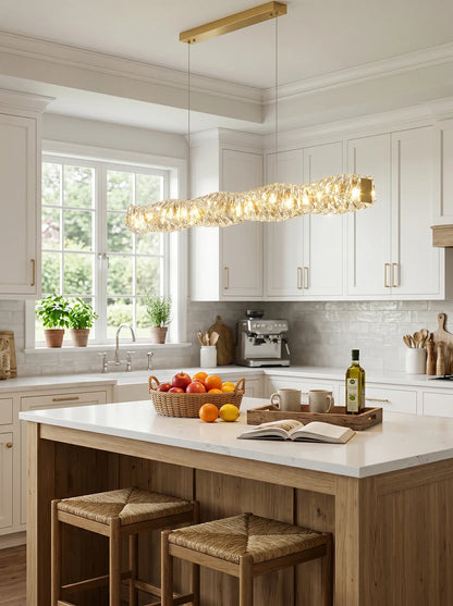 Twist Linear Crystal Chandelier