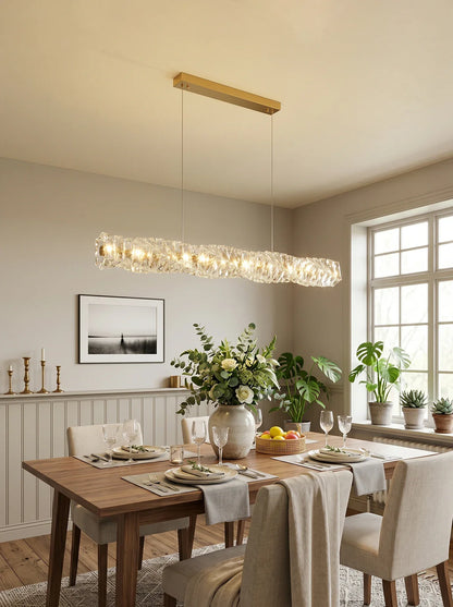 Twist Linear Crystal Chandelier