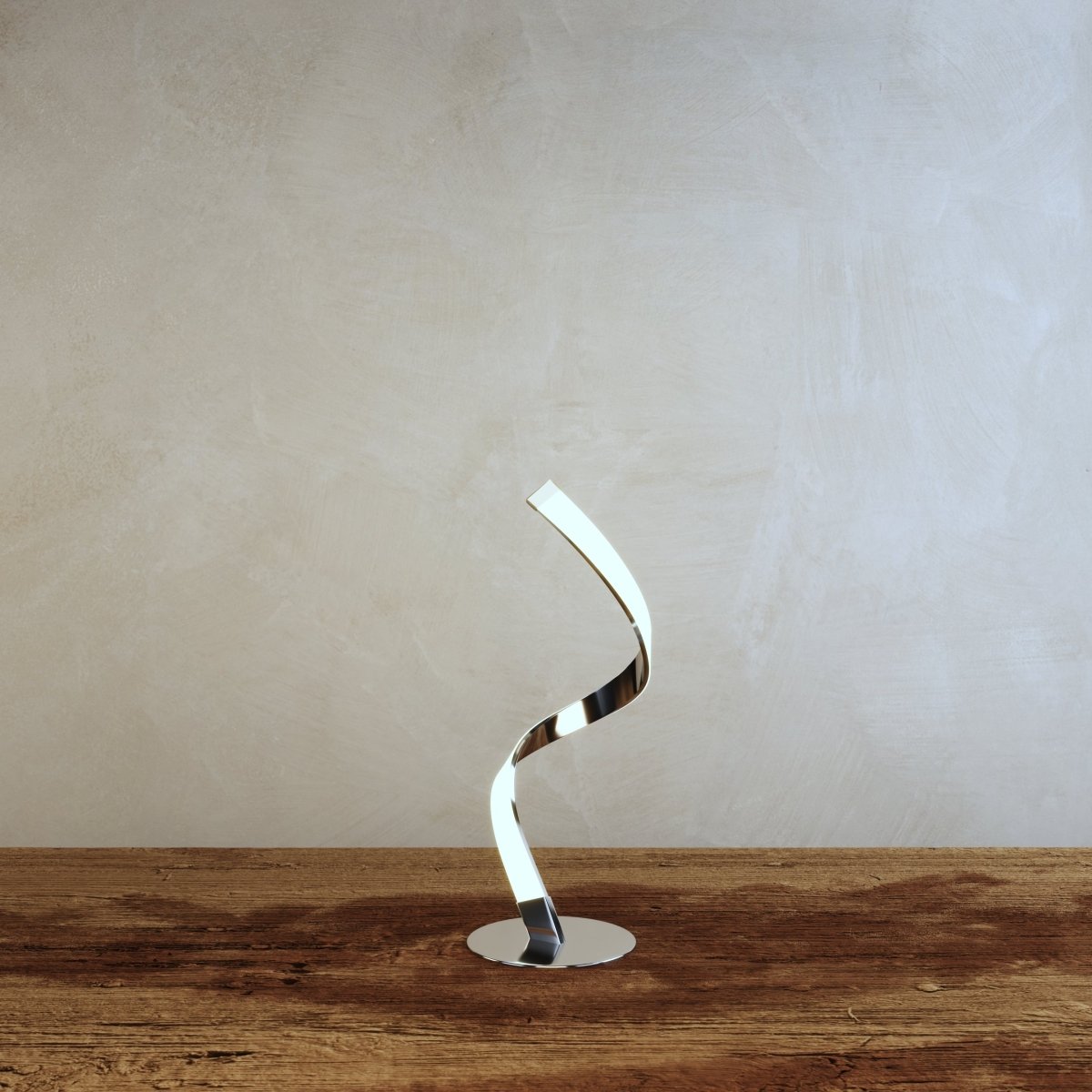 Modern Twist Table Lamp by Residence Supply with a sleek metal base and a fabric lampshade for stylish lighting.