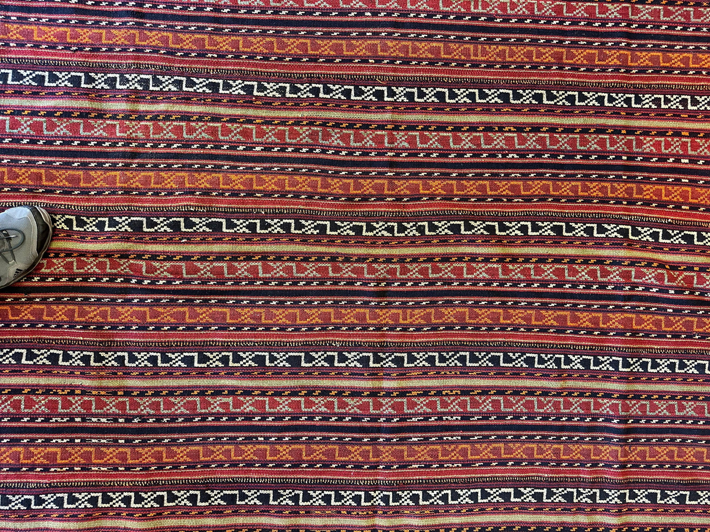 UNIQUE Antique Square Azerbijani Shahsavan Jajim Rug 6’4” x 6’8” - Nuvé