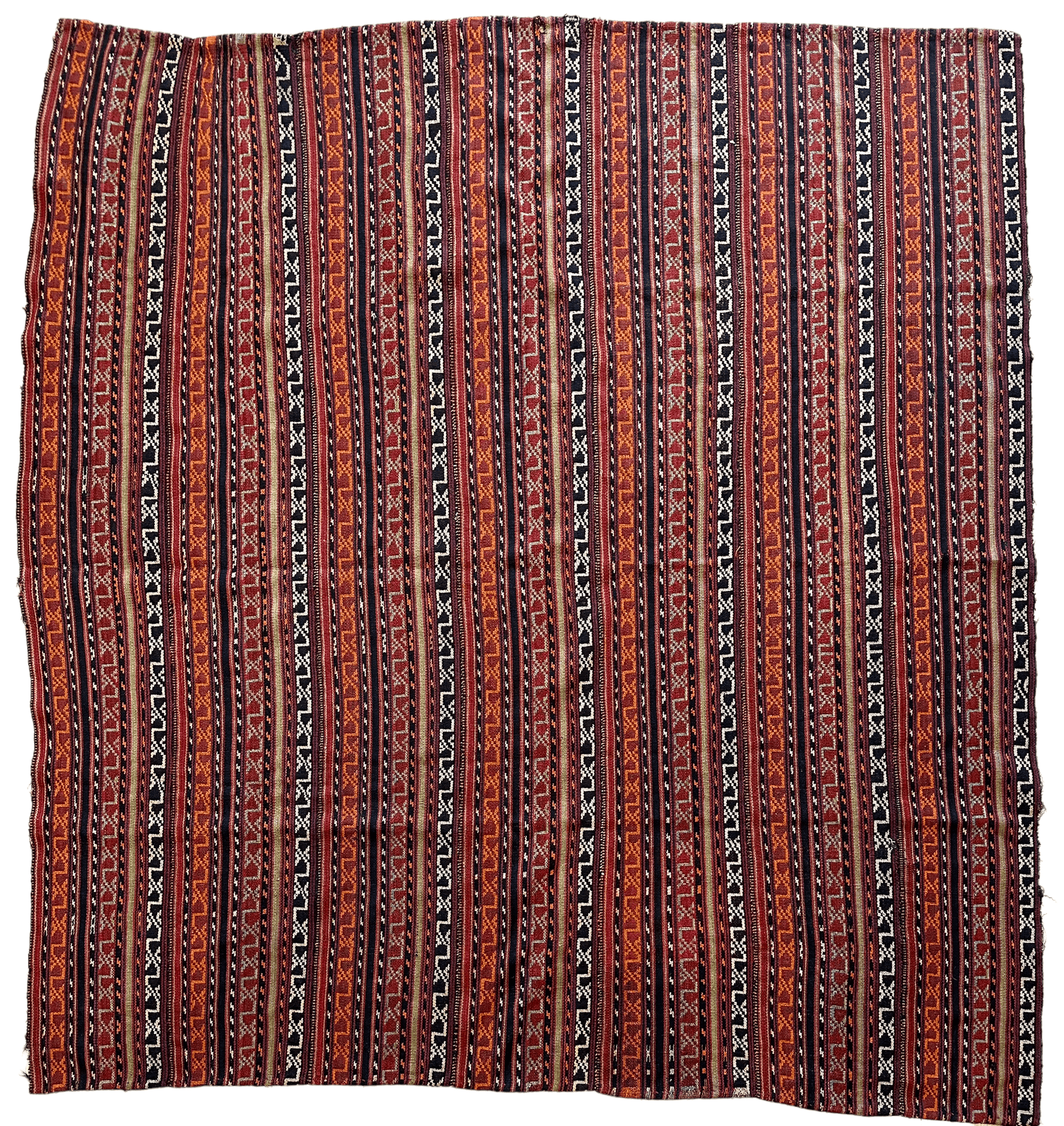 UNIQUE Antique Square Azerbijani Shahsavan Jajim Rug 6’4” x 6’8” - Nuvé