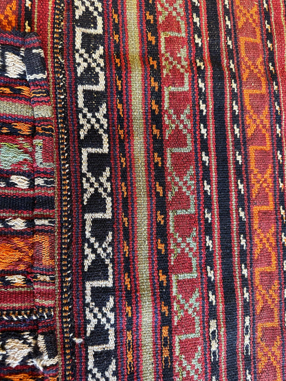 UNIQUE Antique Square Azerbijani Shahsavan Jajim Rug 6’4” x 6’8” - Nuvé