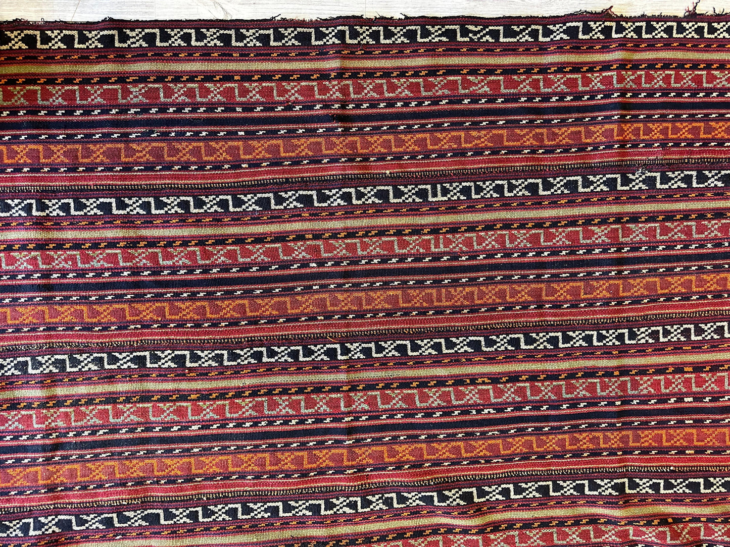 UNIQUE Antique Square Azerbijani Shahsavan Jajim Rug 6’4” x 6’8” - Nuvé