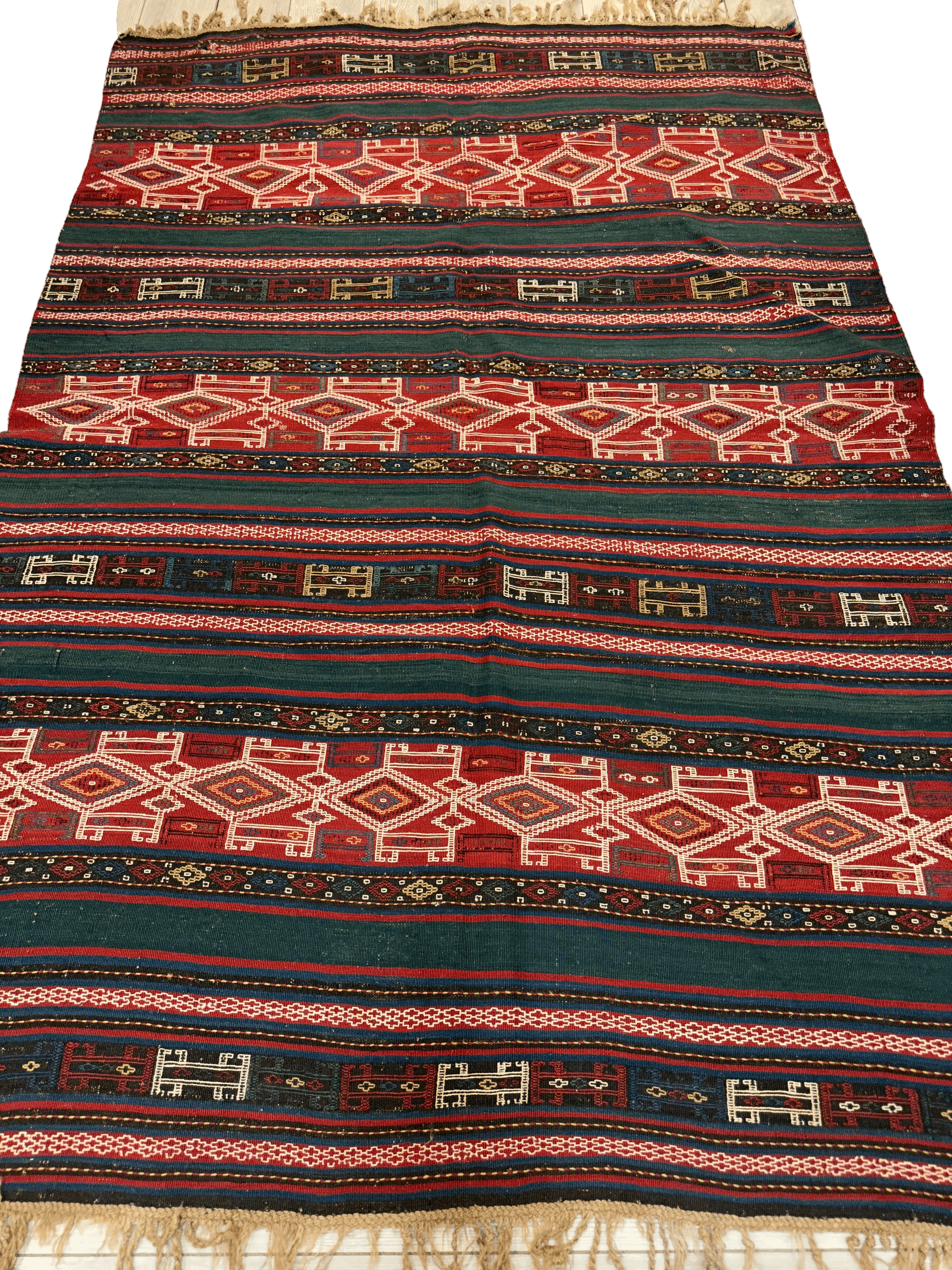 UNIQUE (collectors special) Antique Caucasian Verneh Rug 5’4” x 8’ - Nuvé