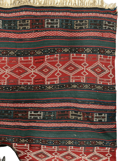 UNIQUE (collectors special) Antique Caucasian Verneh Rug 5’4” x 8’ - Nuvé