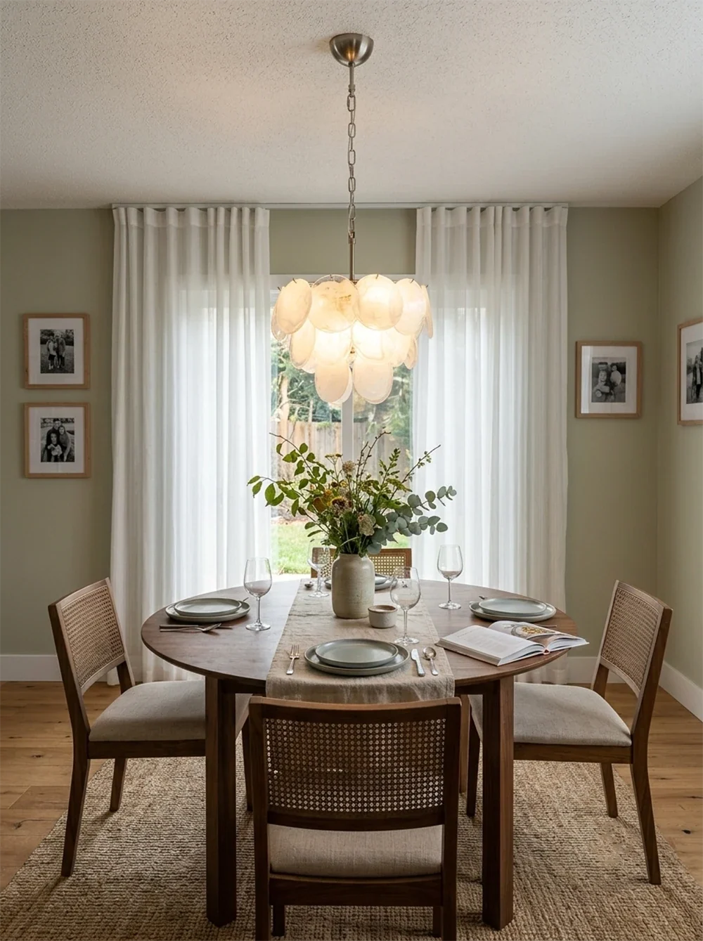 Retro Glass Disc Chandelier