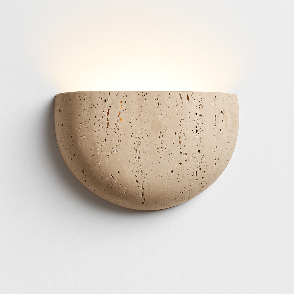 Valta Travertine Wall Lamp - Nuvé