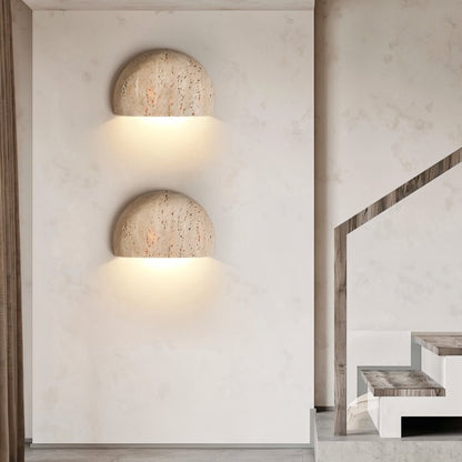 Valta Travertine Wall Lamp - Nuvé