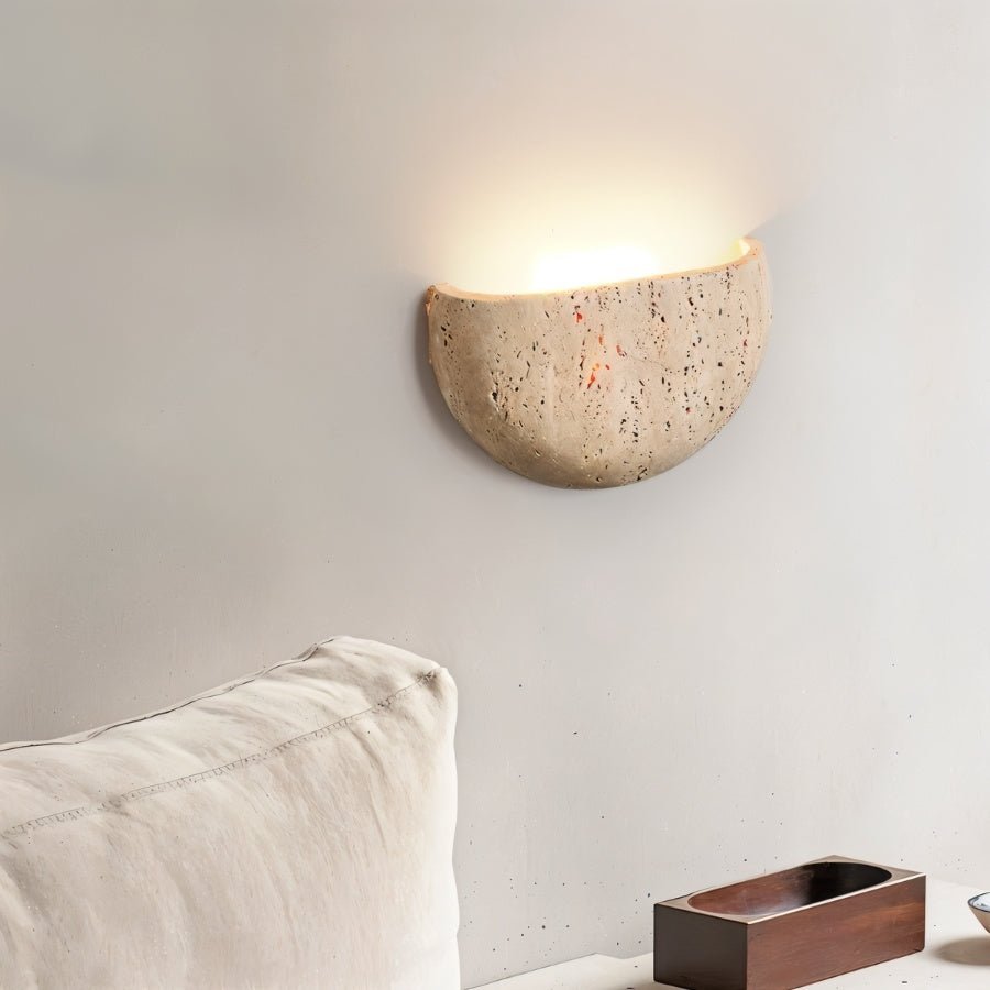 Valta Travertine Wall Lamp - Nuvé