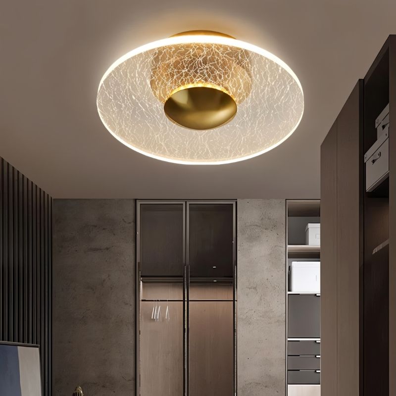 Valtri flush mount ceiling light by Residence Supply with a modern design, featuring a sleek white fixture and ambient lighting.