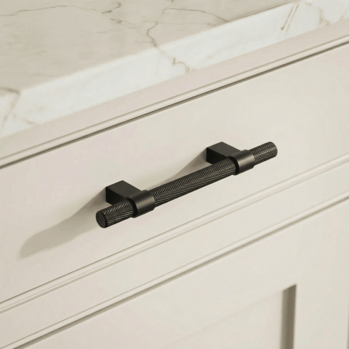 Varai knob and pull bar from Residence Supply with sleek metal finish, ideal for cabinet hardware in home and garden projects.