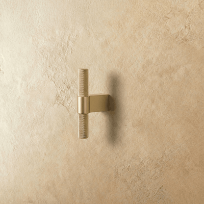 Varai knob and pull bar from Residence Supply, cabinet hardware for kitchen or furniture drawers and doors.