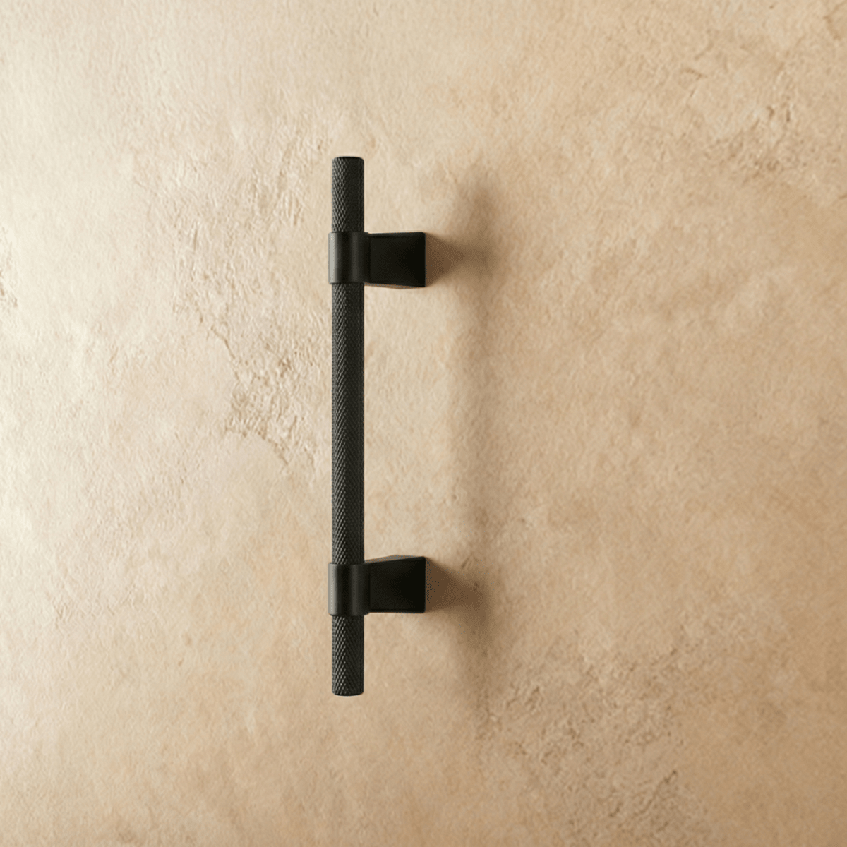 Varai knob and pull bar from Residence Supply, showing a sleek cabinet hardware design for home and garden furniture.