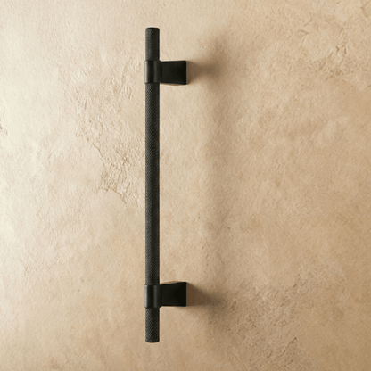 Varai knob and pull bar from Residence Supply, modern cabinet hardware for kitchen or furniture drawers and cabinets.