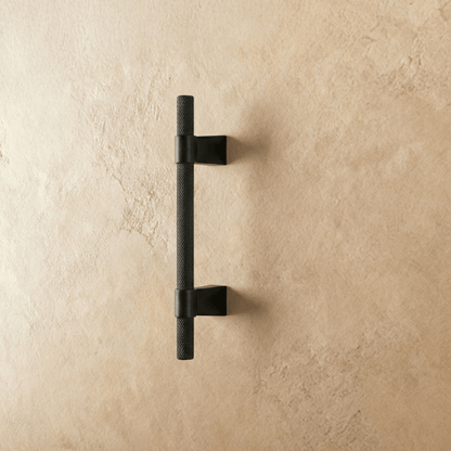Residence Supply Varai Knob and Pull Bar for cabinet hardware, showcasing sleek metal handles for home and garden furniture.
