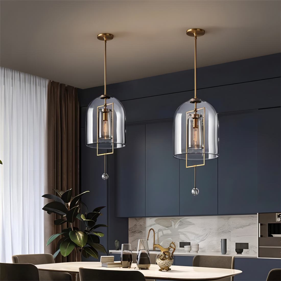 Vintage Glass Lantern Pendant Lights - Nuvé