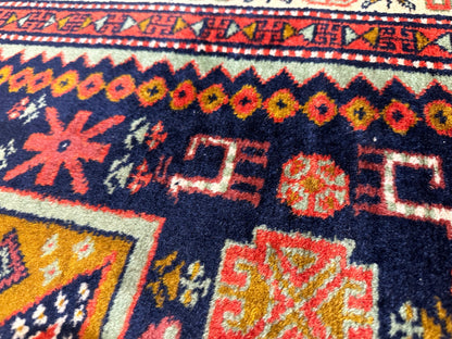 Vintage Armenian Karabakh/Artsakh Wool Rug | 1960s Hand-Knotted 4x7 - Nuvé