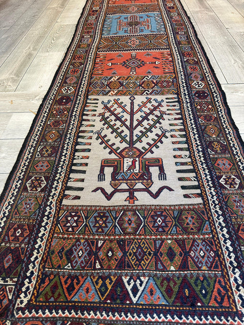 Vintage Kurdish Qochan Runner 2’9” x 12’9” - Nuvé