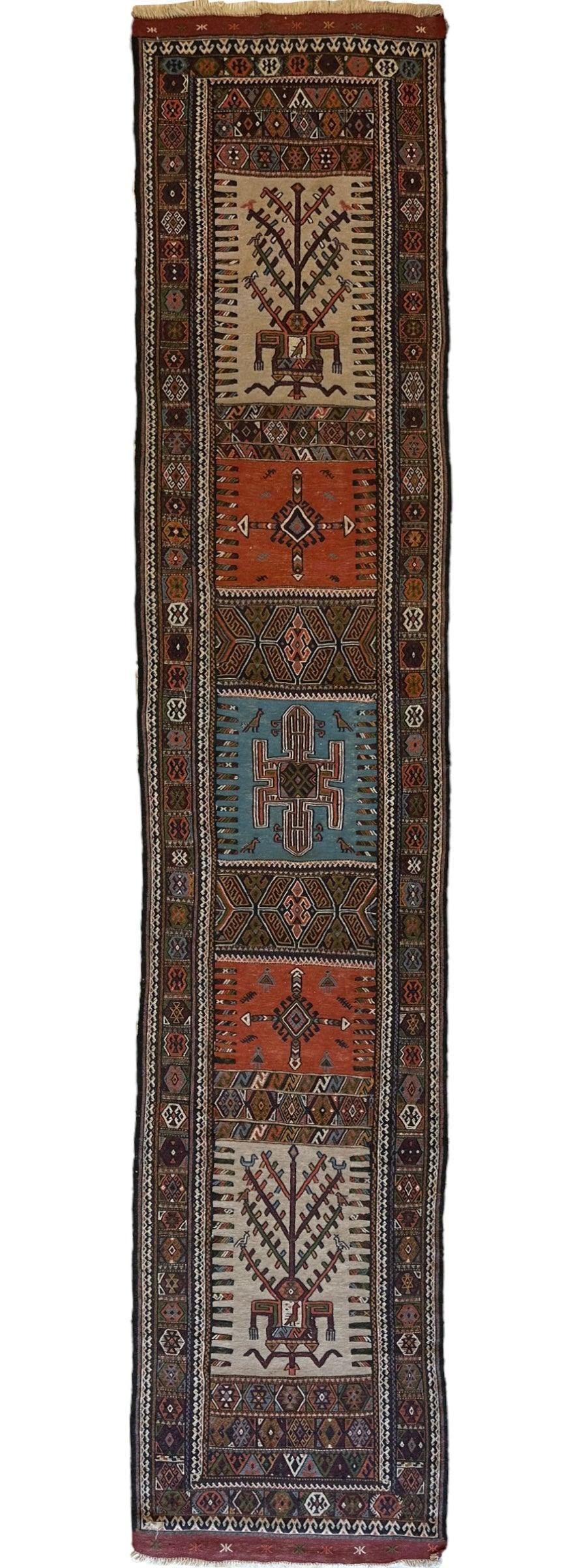 Vintage Kurdish Qochan Runner 2’9” x 12’9” - Nuvé