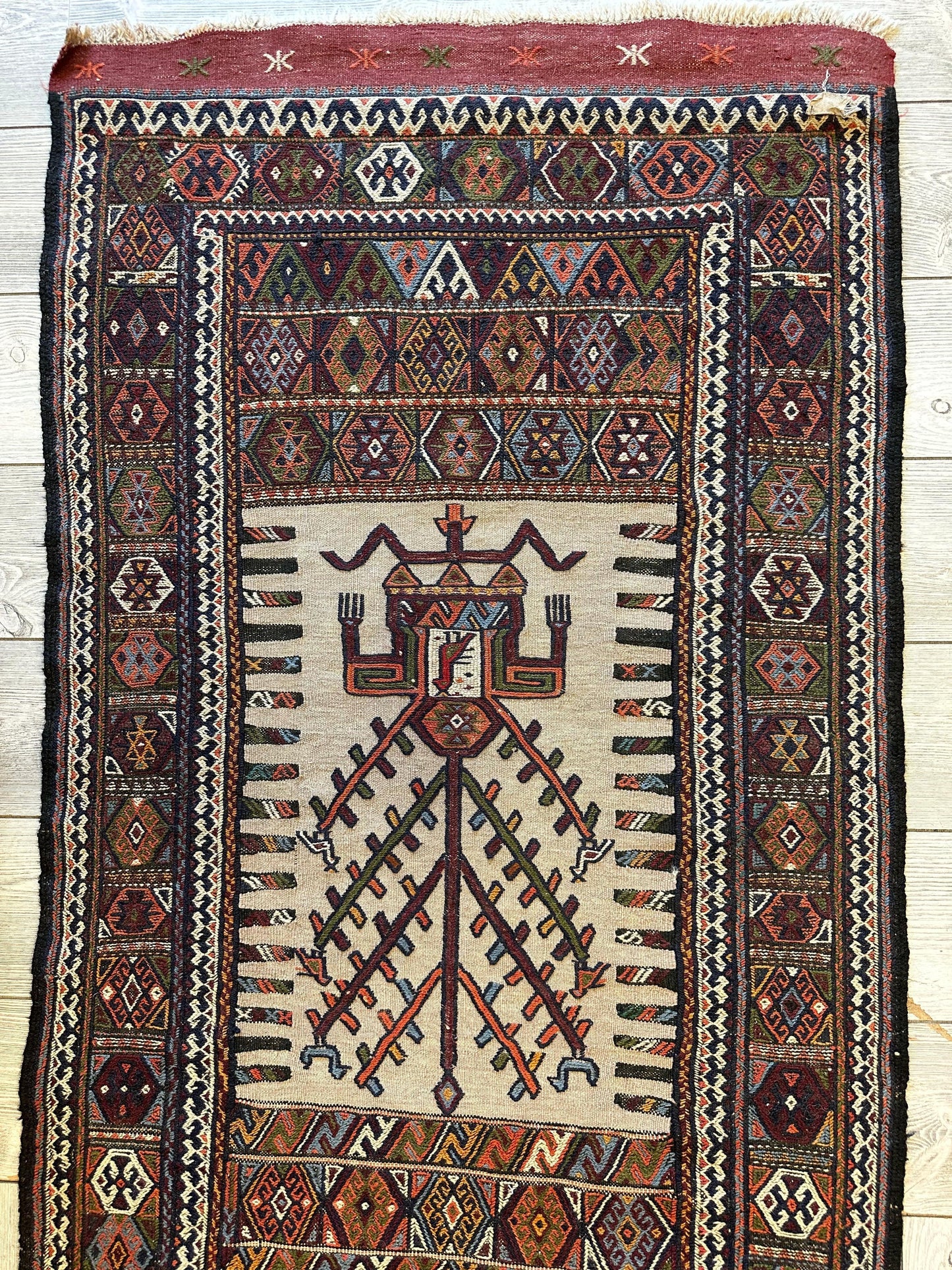 Vintage Kurdish Qochan Runner 2’9” x 12’9” - Nuvé