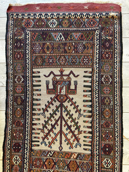 Vintage Kurdish Qochan Runner 2’9” x 12’9” - Nuvé