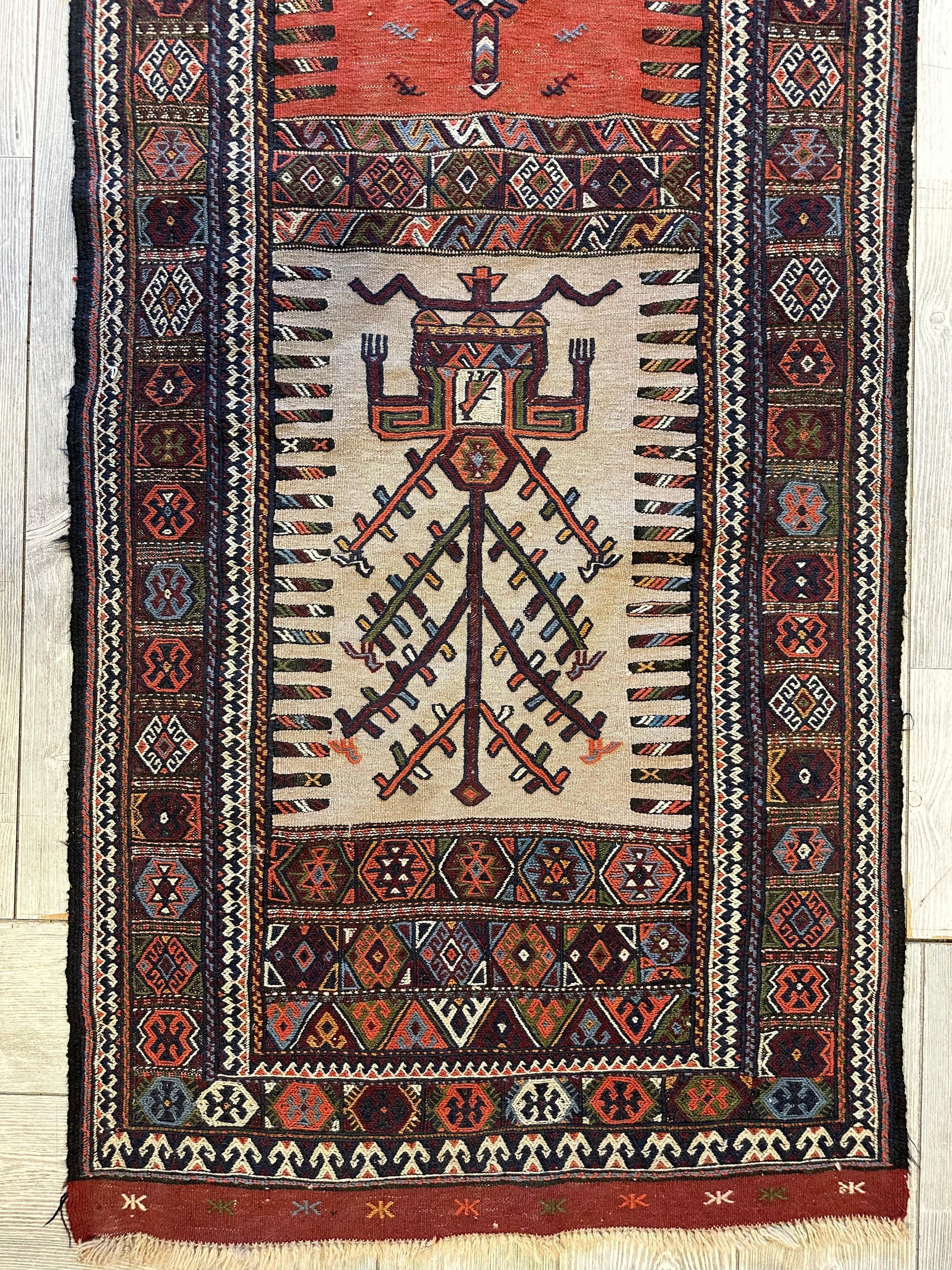 Vintage Kurdish Qochan Runner 2’9” x 12’9” - Nuvé