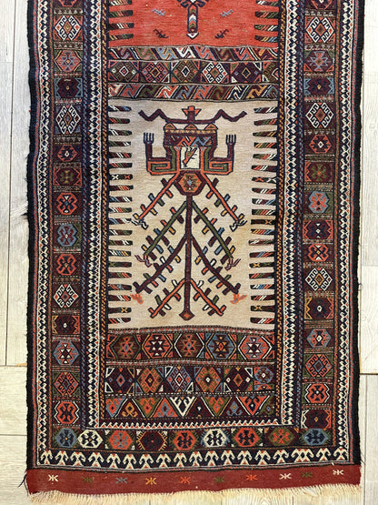 Vintage Kurdish Qochan Runner 2’9” x 12’9” - Nuvé