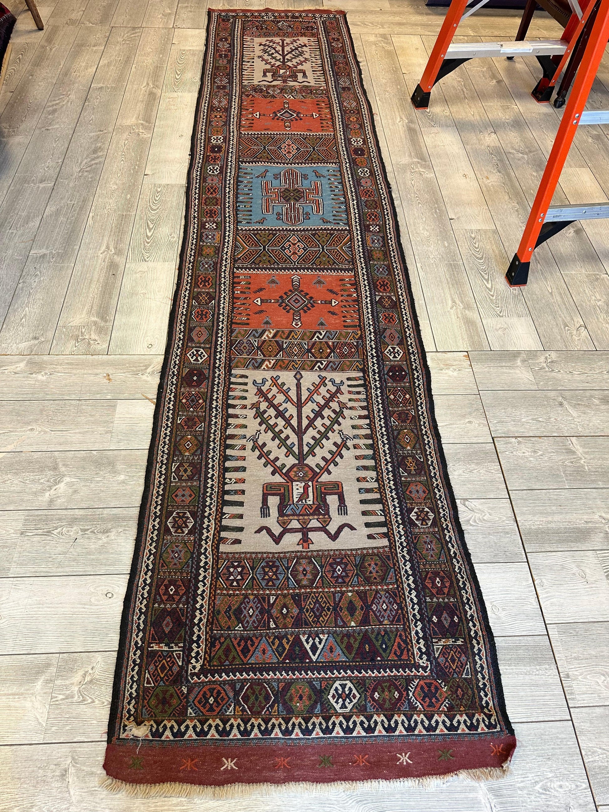 Vintage Kurdish Qochan Runner 2’9” x 12’9” - Nuvé