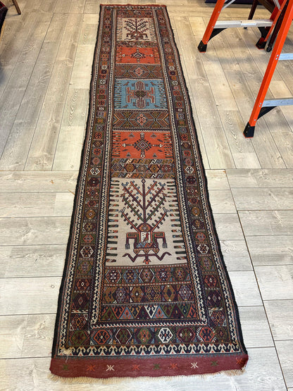 Vintage Kurdish Qochan Runner 2’9” x 12’9” - Nuvé