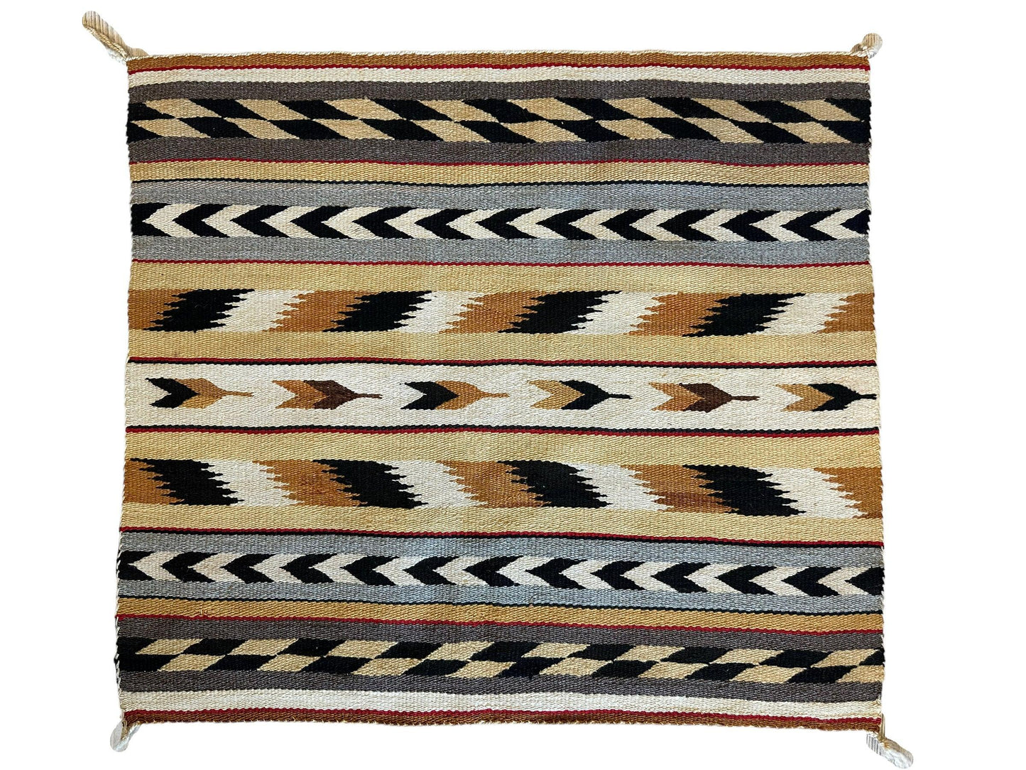 Vintage Native American Navajo Rug 29” x 32” - Nuvé