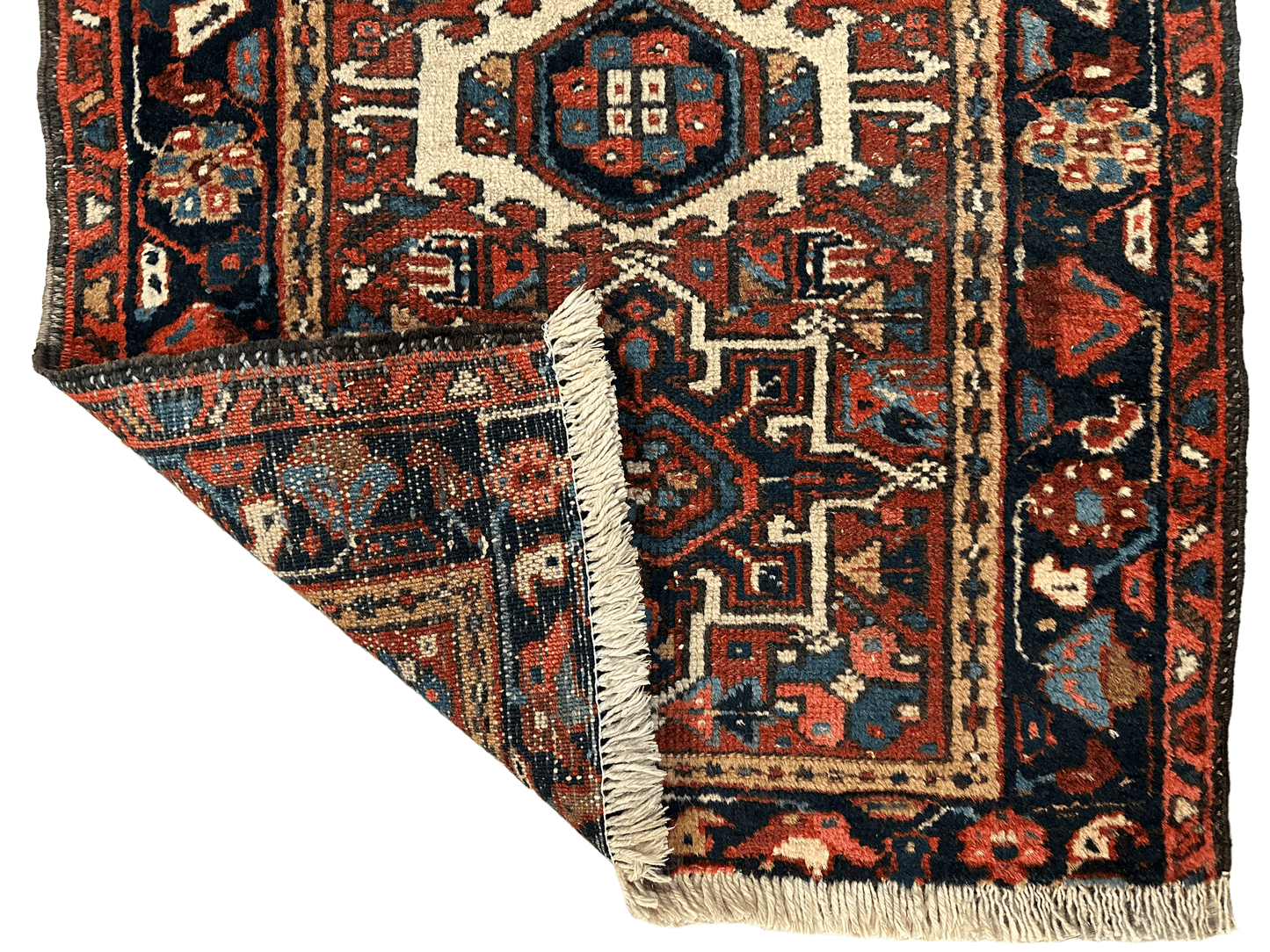 Vintage Persian Karaja Heriz Runner 24”x33” - Nuvé