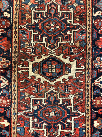 Vintage Persian Karaja Heriz Runner 24”x33” - Nuvé