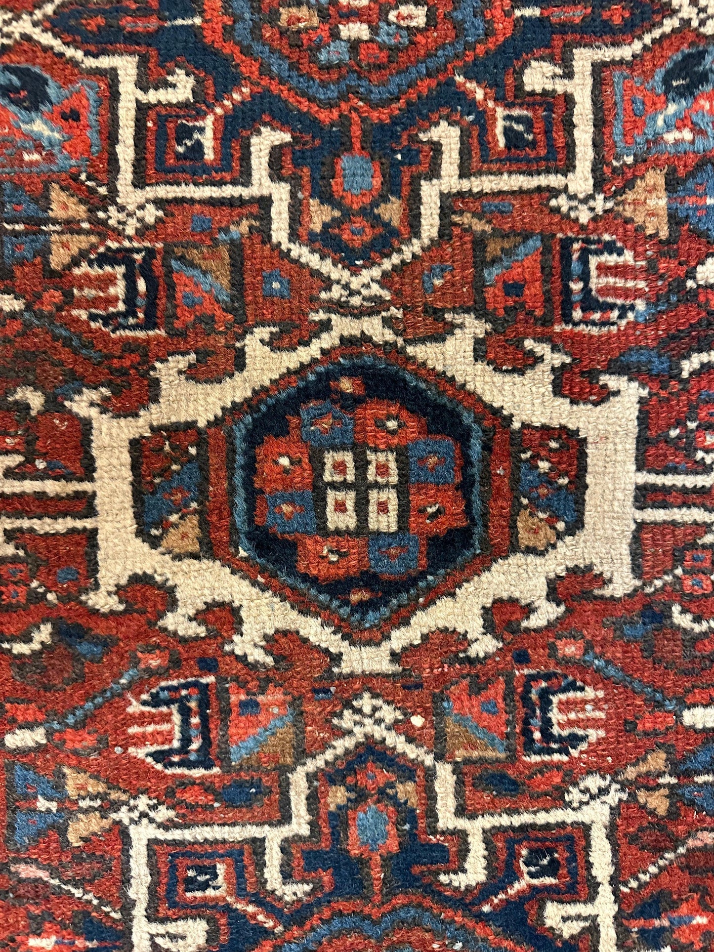 Vintage Persian Karaja Heriz Runner 24”x33” - Nuvé